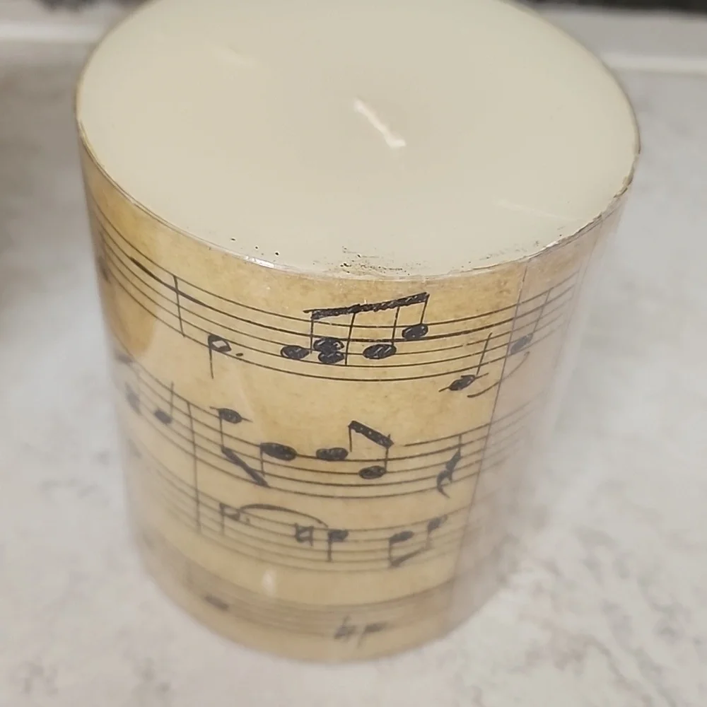 ‼️LAST SET!!‼️ 🕯POTTERY BARN MUSIC NOTE CANDLES🕯